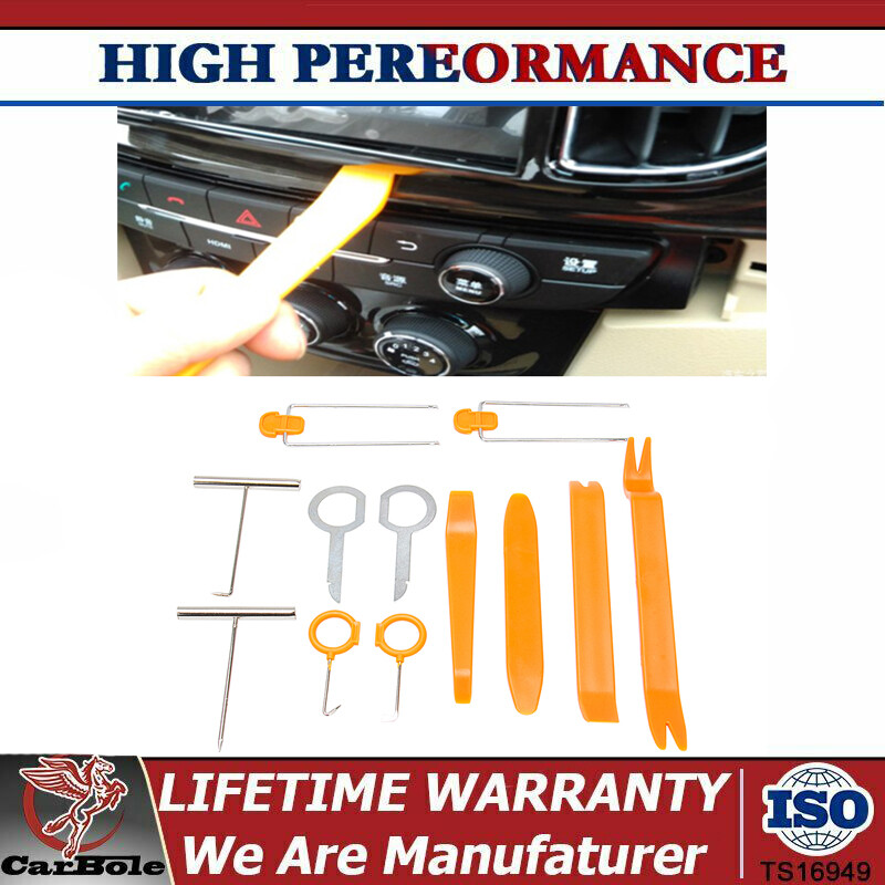12pcs Car Auto Removal Open Tools Kit Car Dash Door Trim Panel Clip Radio Body