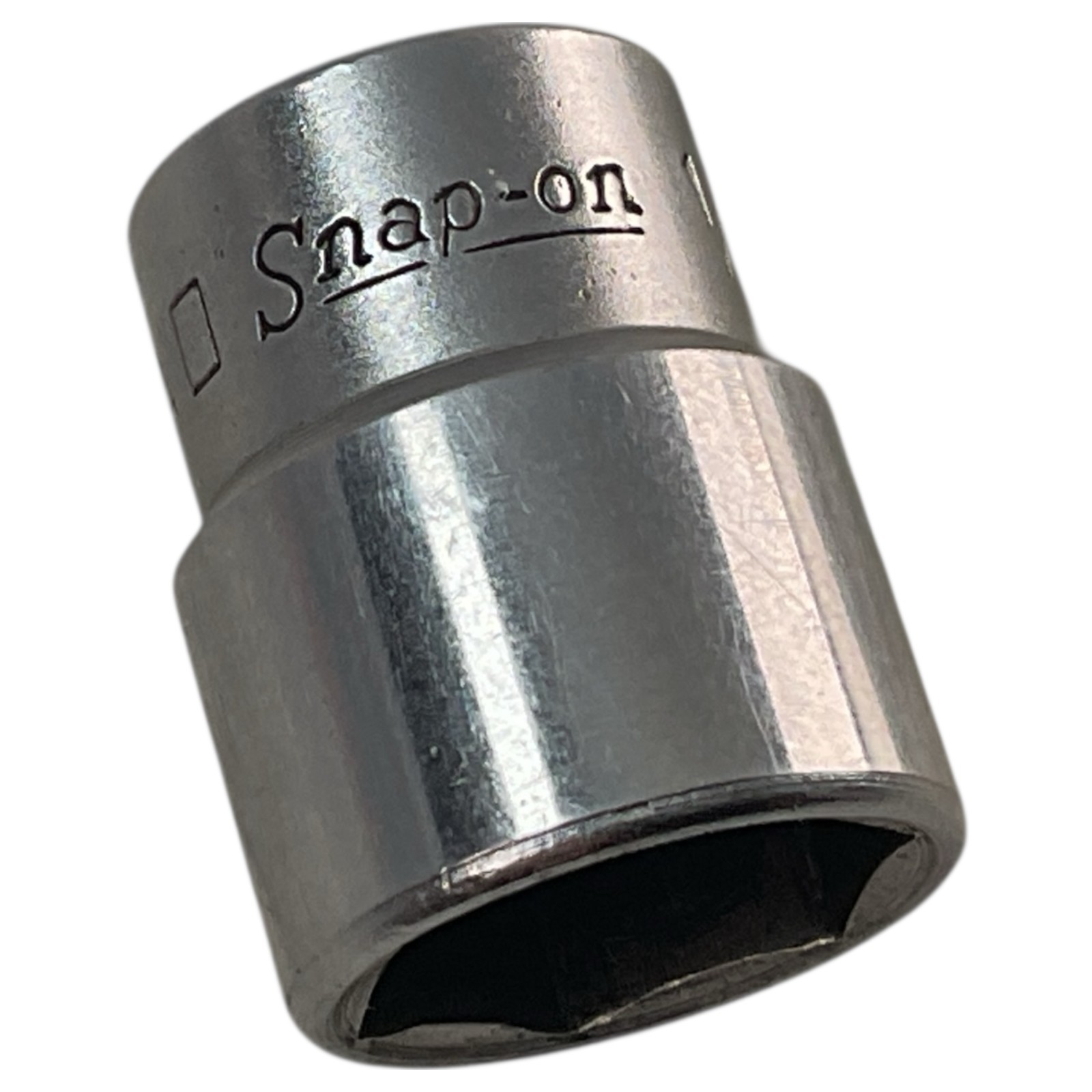 Snap-on Socket TM16 1/4″ Drive 6 Point 1/2″ SAE Shallow Chrome USA As Pictured