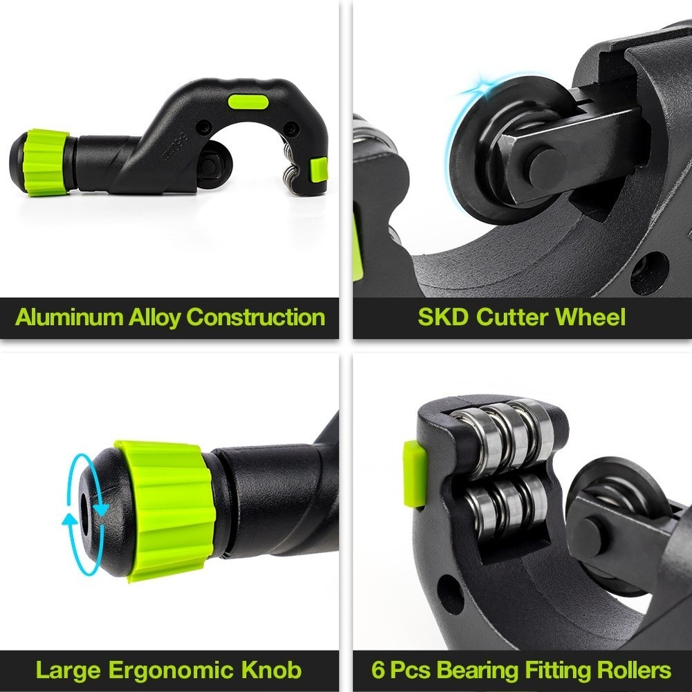 Steel Aluminum Alloy Pipe Cutter for PVC Copper Aluminum Tubes with 6 Bearings