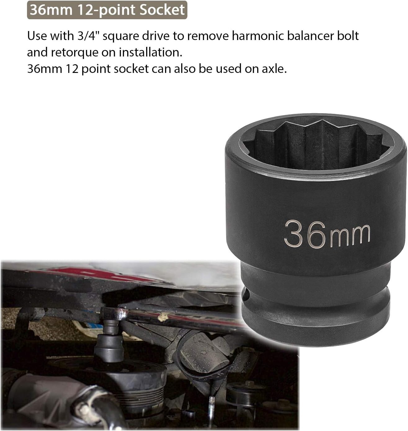22100 Flywheel Holder and Socket for 6.6L Duramax 3/4″ Drive