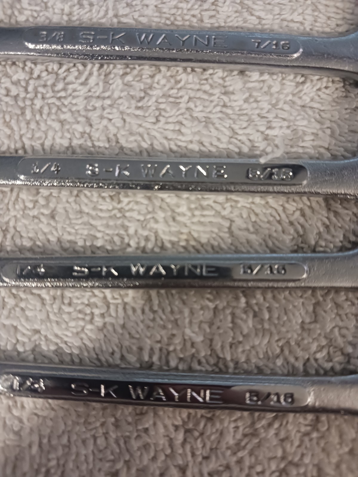 SK Wayne Tools 10pc Double Open End 1/4” – 1” SAE Wrench Set USA