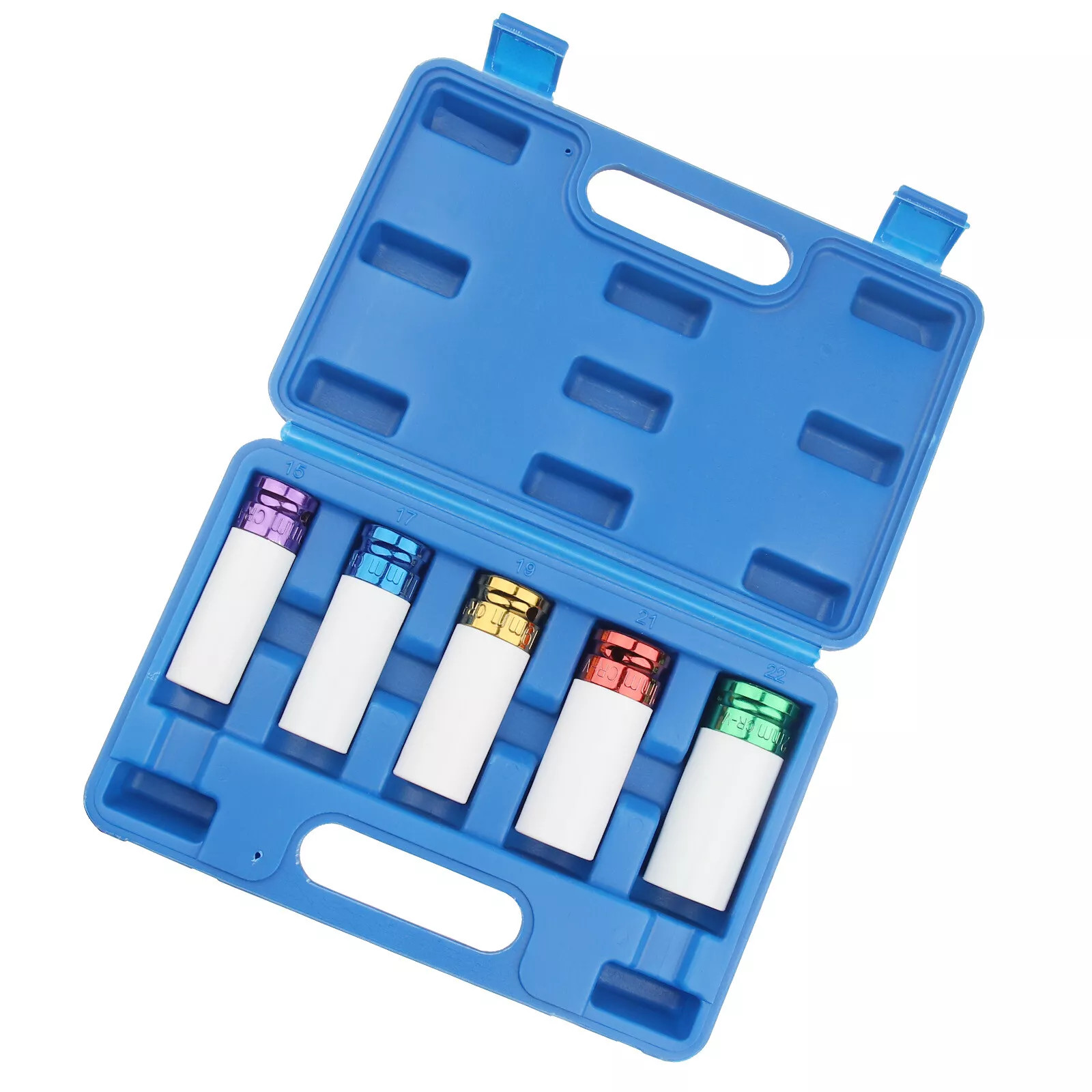 1/2″ Drive Lug Nut Impact Socket Set Thin Wall Deep Wheel Protector Tool 5-Piece