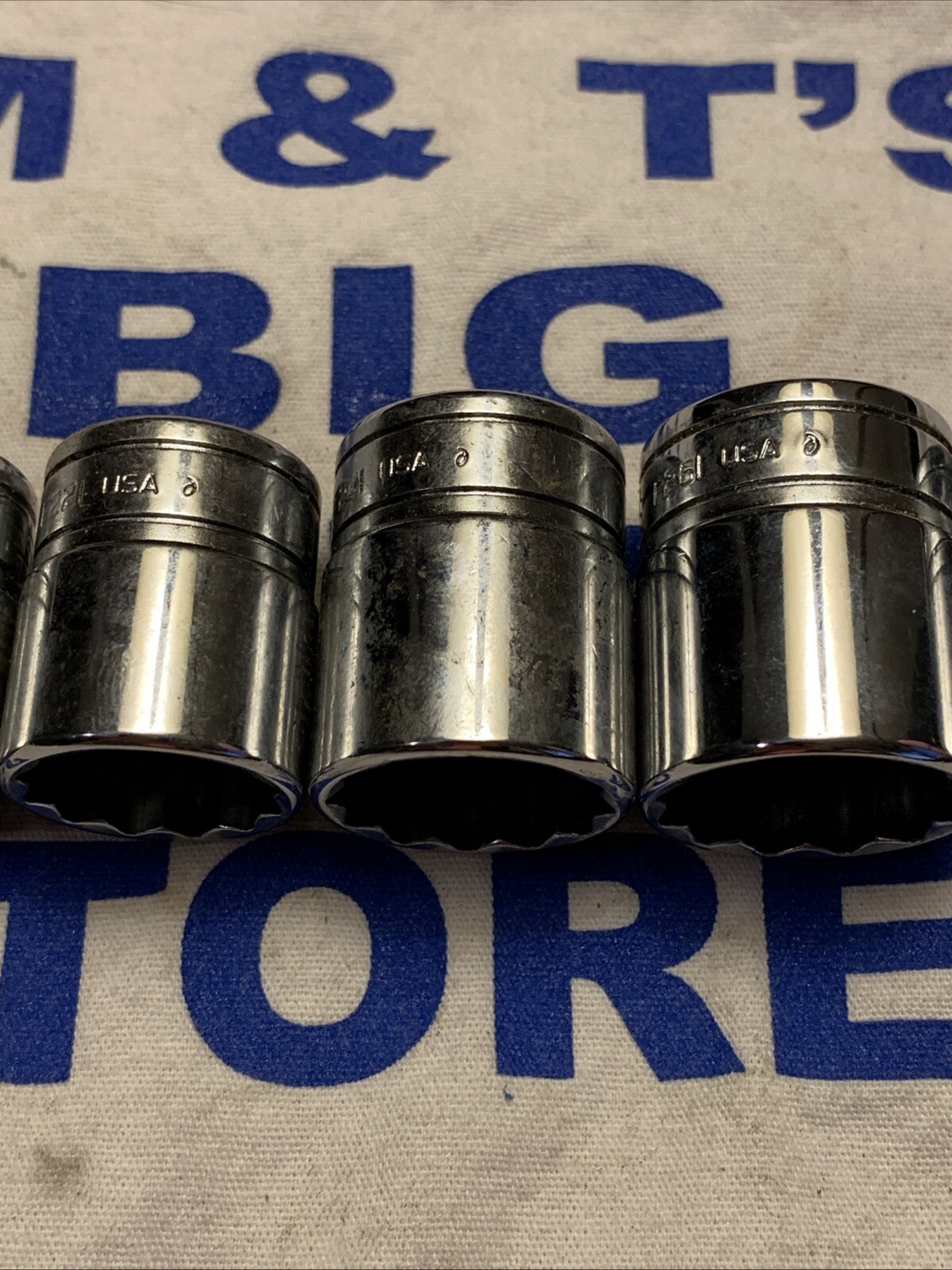 1996 Snap-on Tools USA 3/8″ Drive 12pt 7pc 5/16″-7/8″ Chrome Socket Set F Series