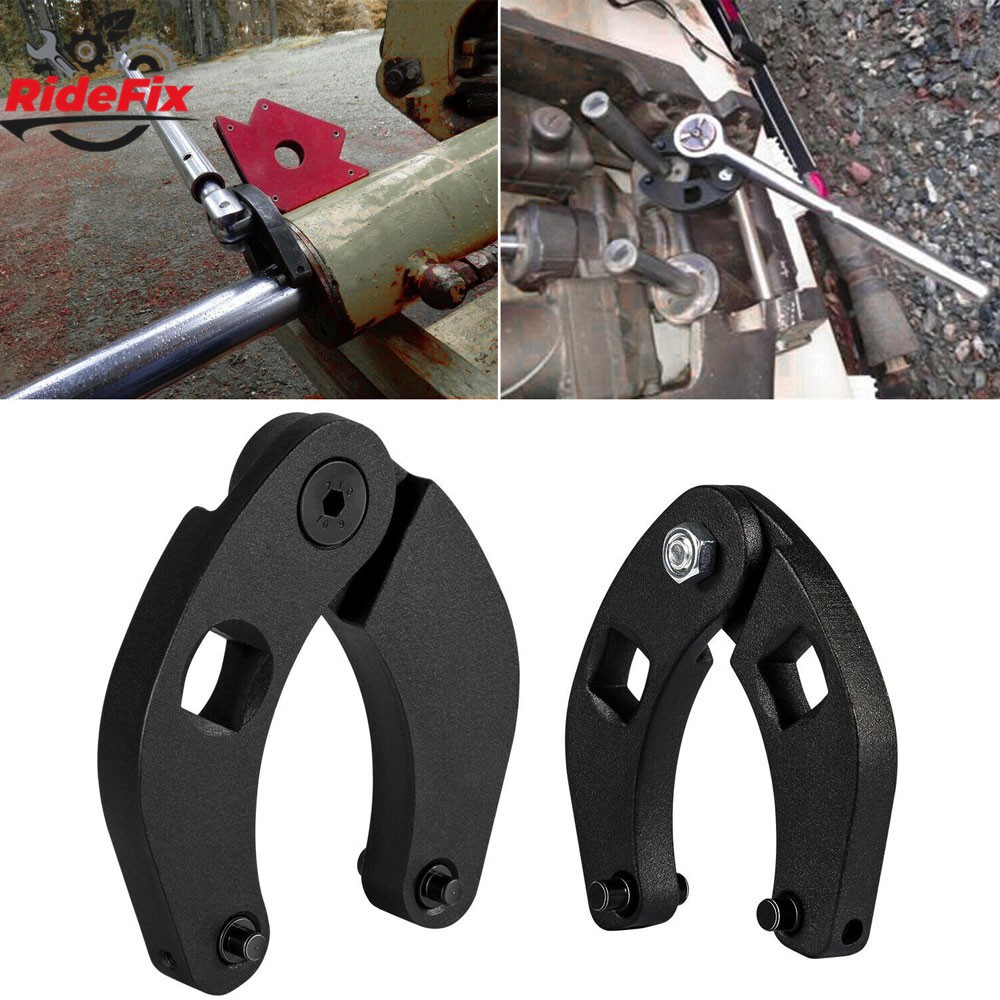 2PCS Adjustable Gland Nut Wrench 1266 + 7463 Spanner Tool For Hydraulic Cylinder