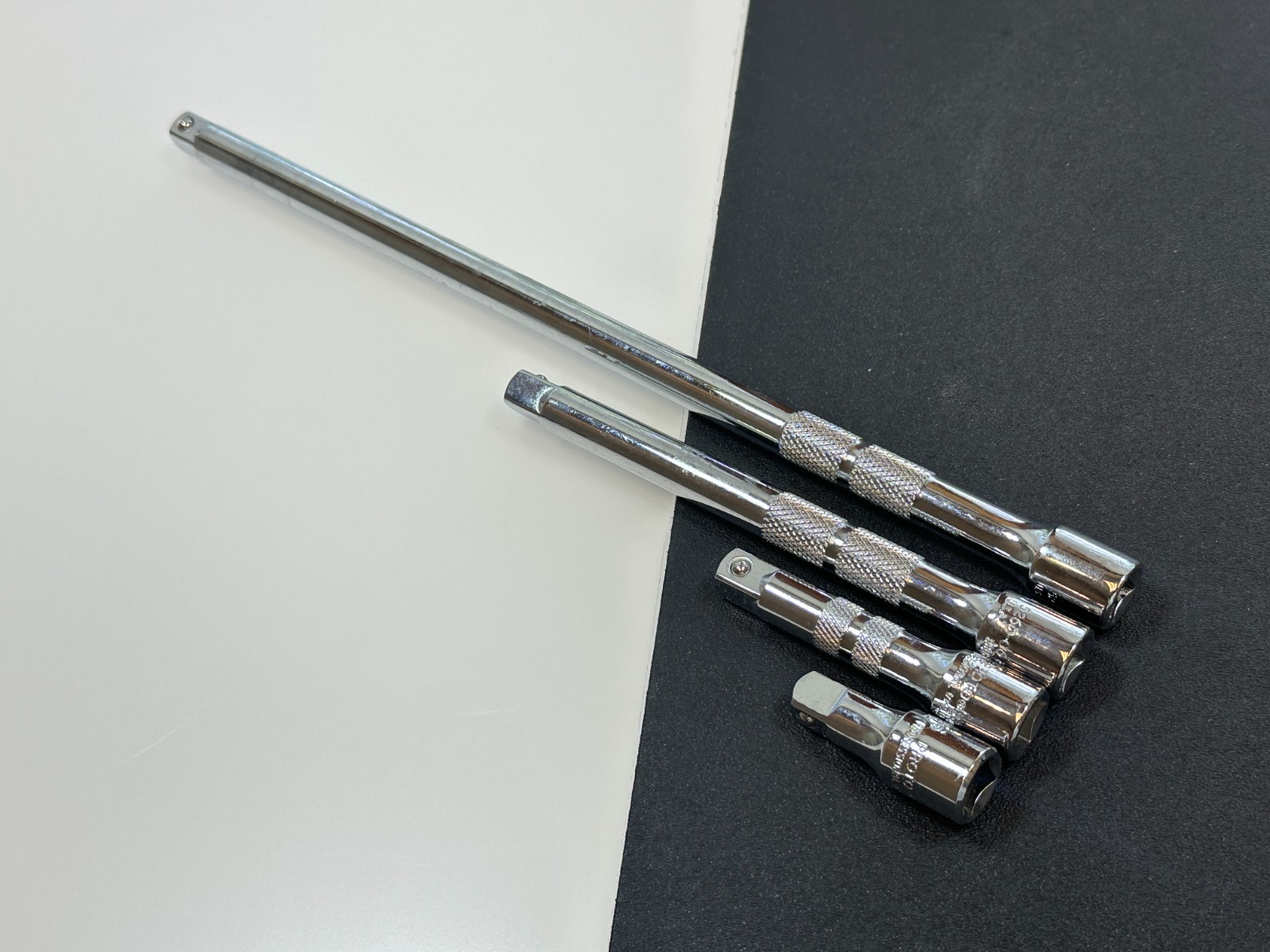🇺🇸 NEW Proto Tools USA 4pc 3/8” Drive Knurled Extension Set 1-3/4″ to 12″ Long