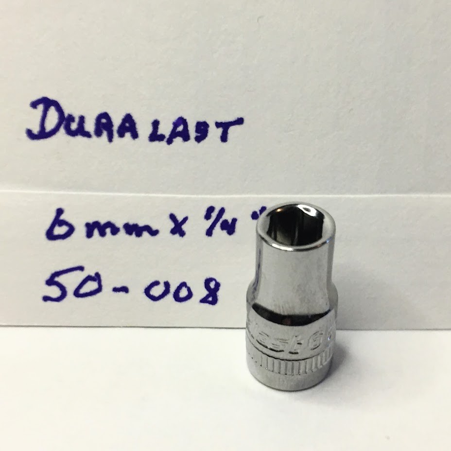 Duralast 6mm x 1/4″ Dr Metric Socket -50-008- 6 Pt – Free USA Shipping