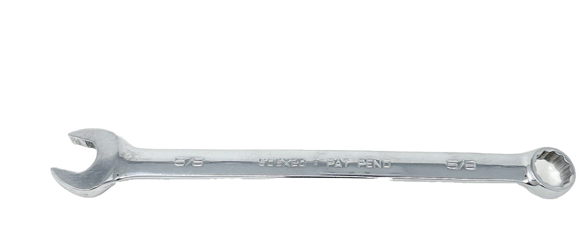 Snap-on 5pc SAE Flank Drive Plus 12pt Combination Wrench Set 7/16-11/16 SOEX USA