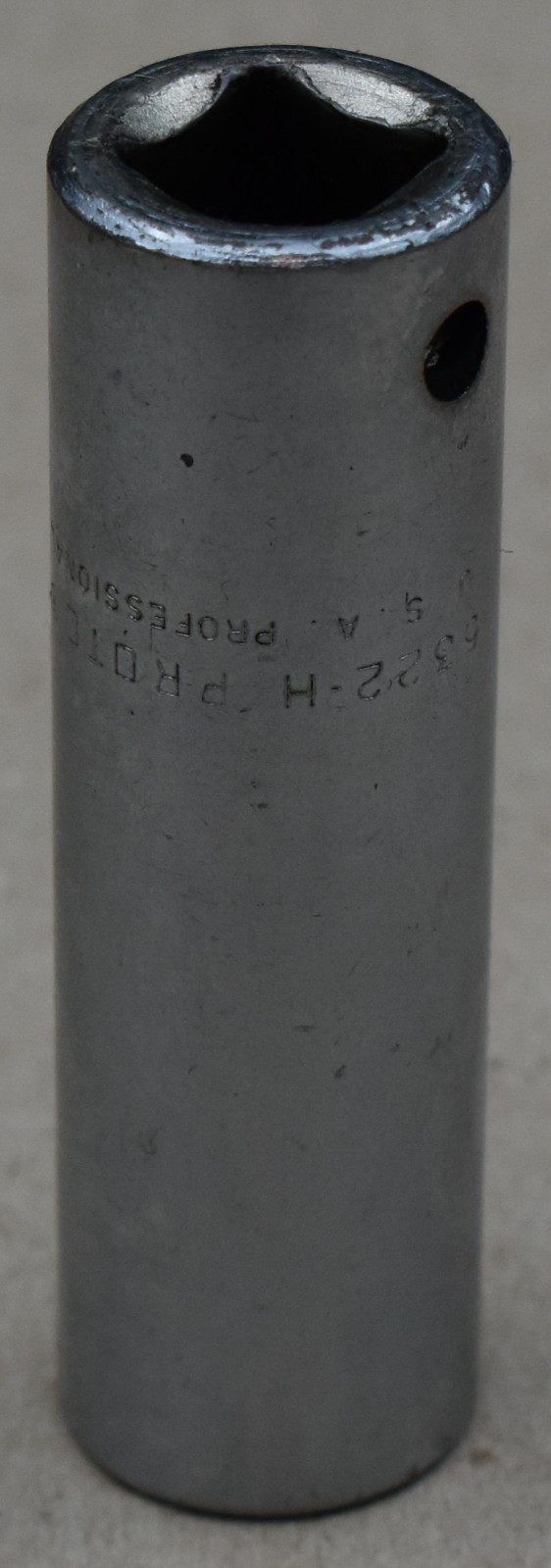 PROTO PROFESSIONAL 5322-H, 11/16″ SAE, 1/2″ DRIVE, 6-POINT, CHROME DEEP SOCKET