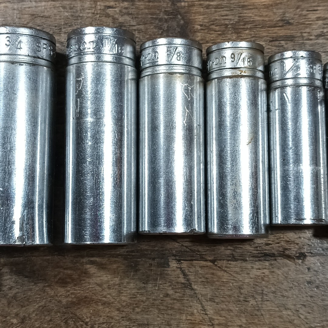 Snap On Deep Socket Set 6 pt SFS281 261 241 221 201 181 161 141 121 3/8 Drive