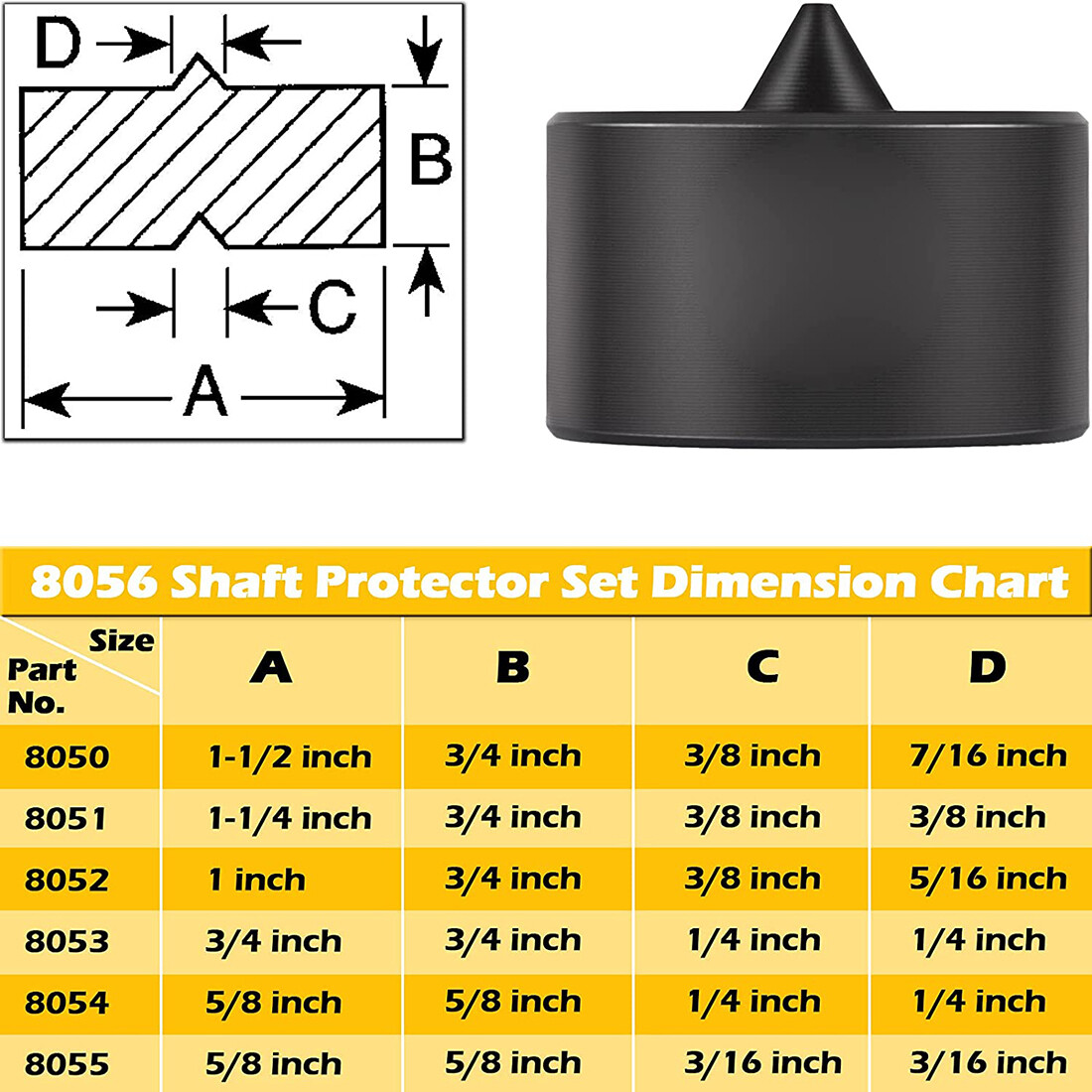 8056 Shaft Protector Set +7393 Gear Pulley Pullers +522 Large Gear Pulley Puller
