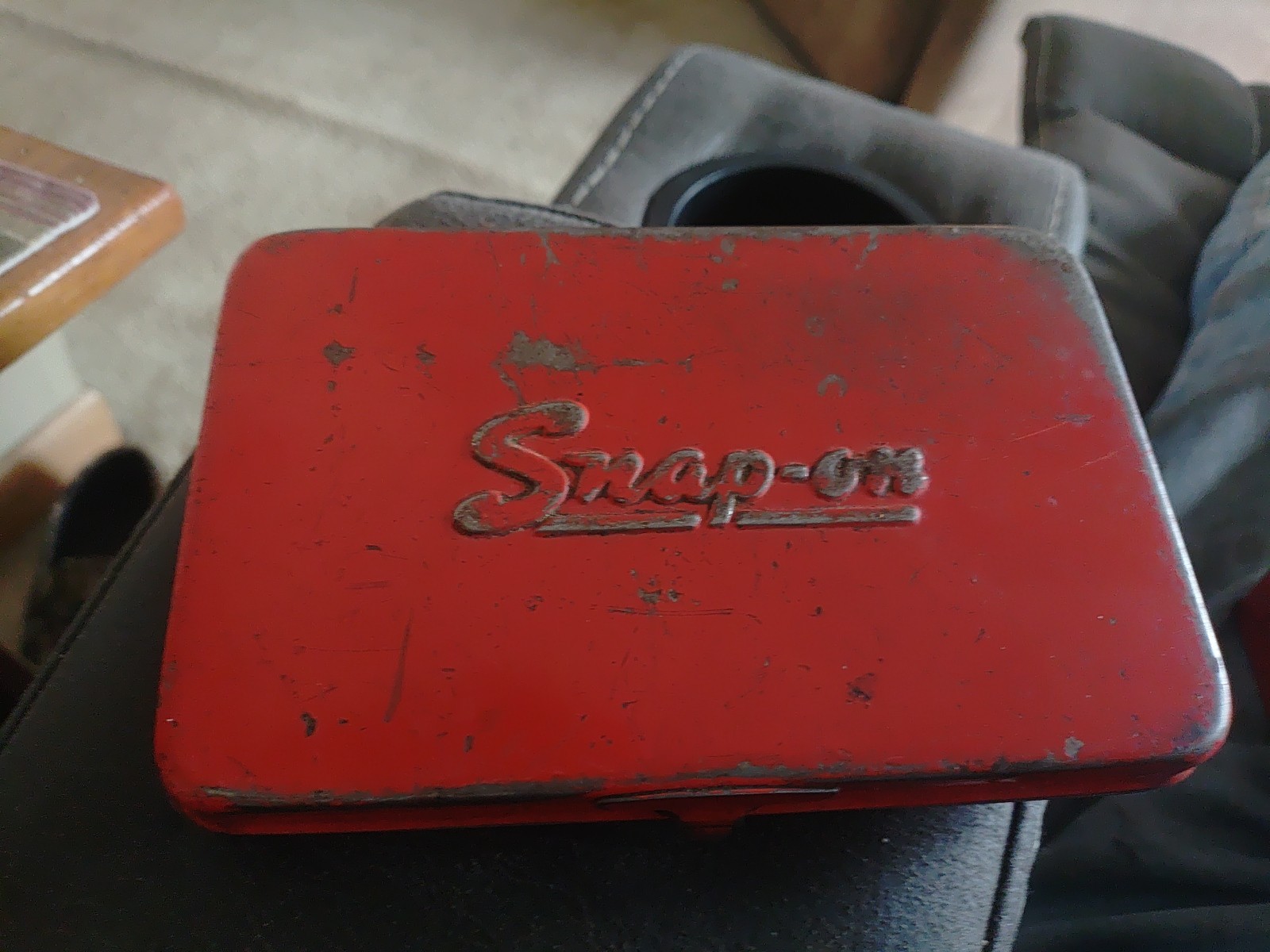 Snap On Tools 1/4 Drive Socket Set W/ Metal Box 19 Piece Set KRA-255 Dated 1963