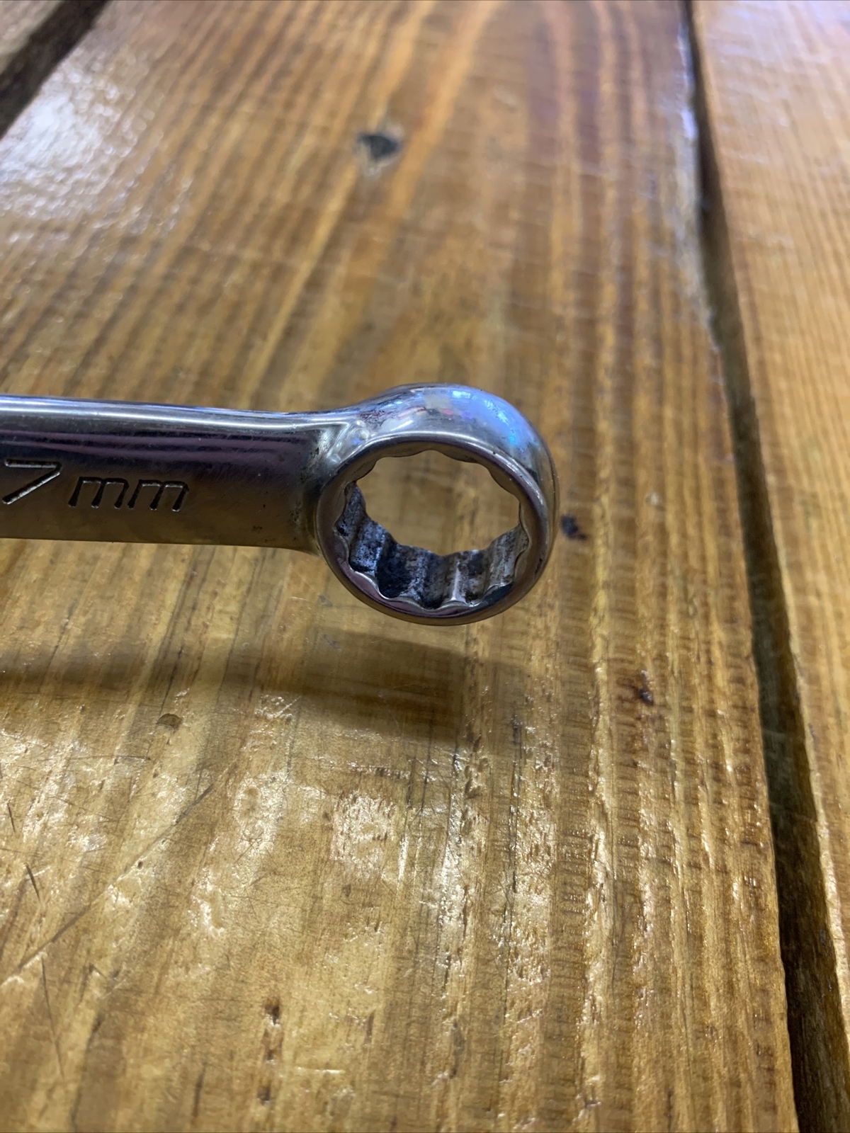 SNAP ON 17MM OEXM170A 12 PT OPEN / BOX END METRIC WRENCH 17 MM USED