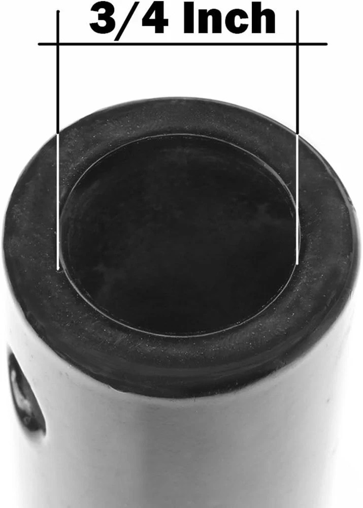 3 Piece Auger Extension Drill Bits 3/4 Inch Post Hole Digger Shaft Adapter Black