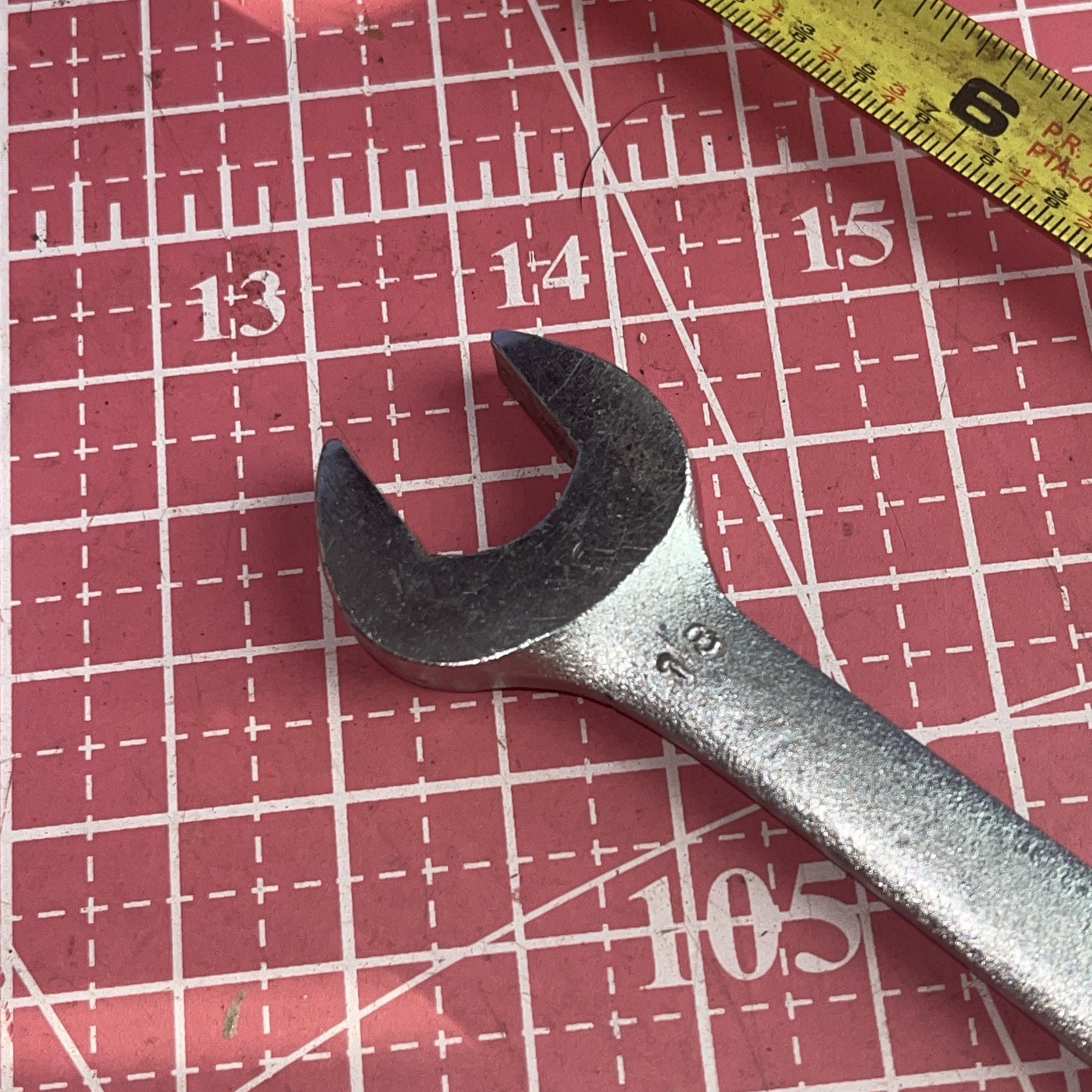 Proamerica USA 1114 14 X 15 MM Metric Open End Wrench 14MM 15MM Vintage