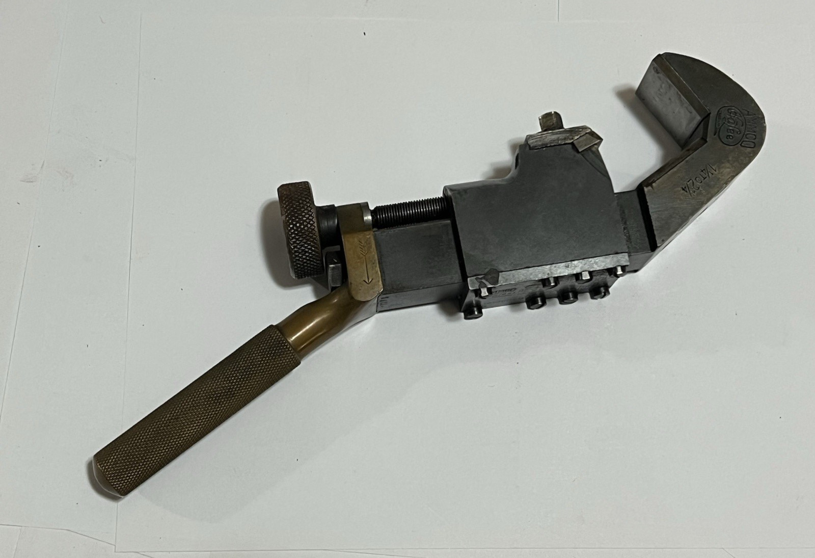 AMMCO HA Lee Vintage Crank Pin Re-Turning Tool in Box w Cutters 1-1/4″ – 2-1/4″