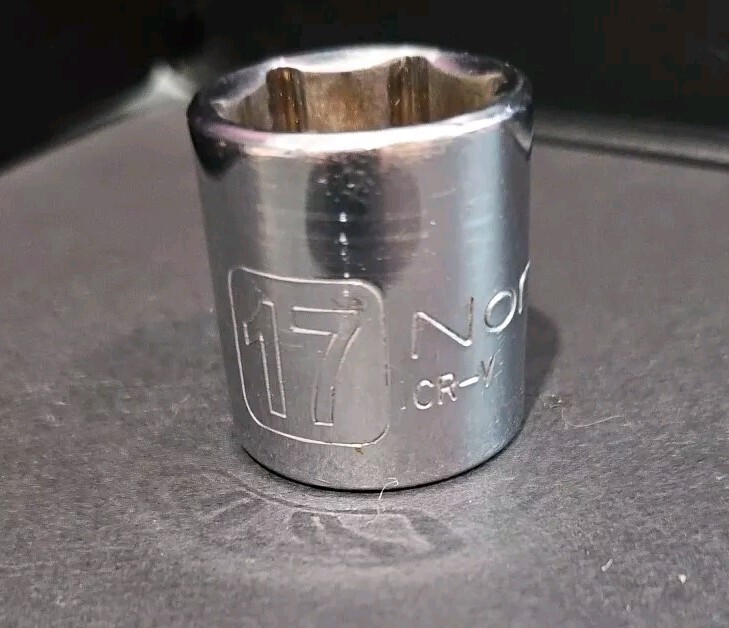 Northern 3/8 Drive 17mm 6 Point Shallow Socket M
