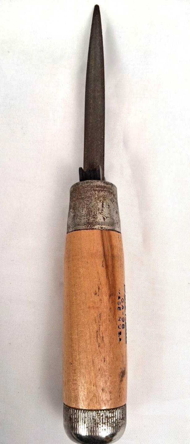 VTG Wood Handle Files -Blue Point GA-98 Adjustable Jaw & Nicholson Slim Taper