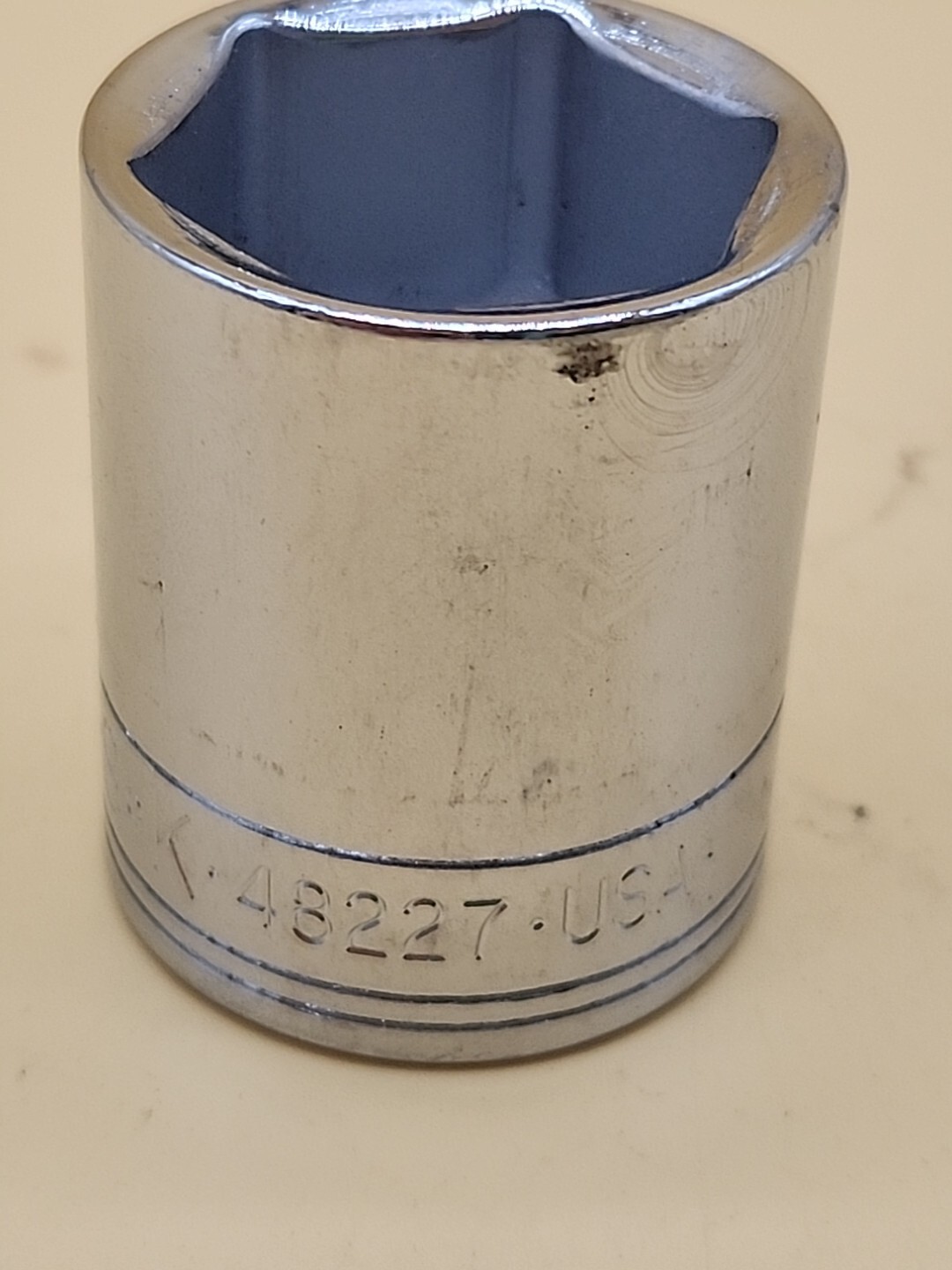 S-K Tools #48227 1/2″ Dr. 27mm 6pt Standard Metric Chrome Socket USA