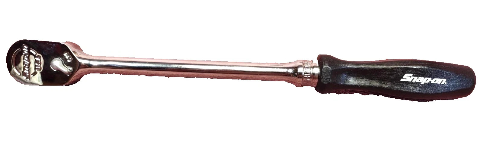 Snap-on 3/8″ drive BLACK Hard Handled Long Ratchet FHLD80 USA NEW
