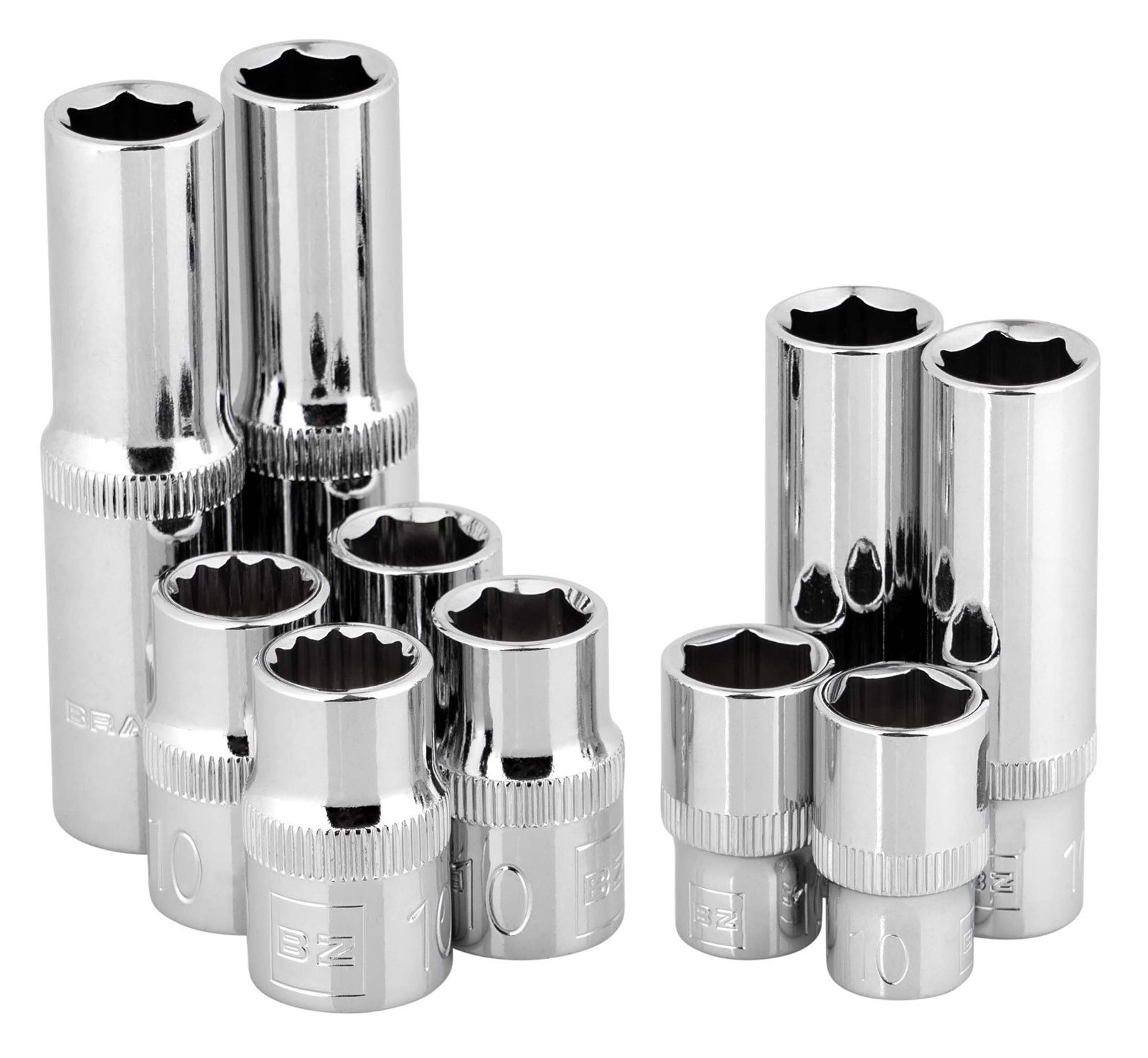 10mm Socket Set – 10-Piece Multi-Type Tool Kit for Mechanics & DIY Projects