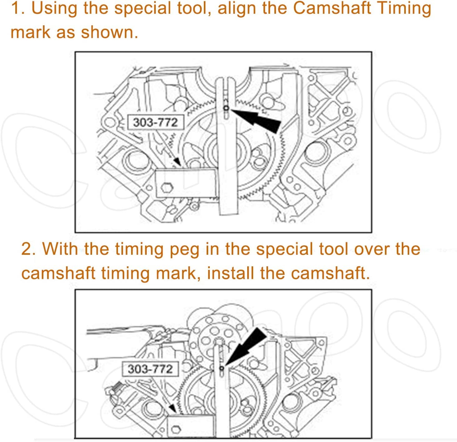 For 6.0L & 6.4L Ford Powerstroke Camshaft & Crankshaft Alignment Timing Tool