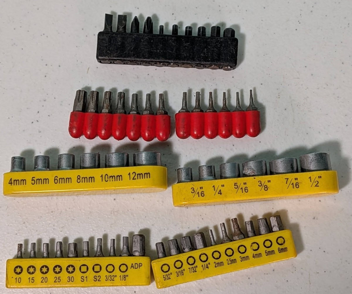 1/4″ Drive 6 Point Socket Set Metric & Standard & Other Misc Bits