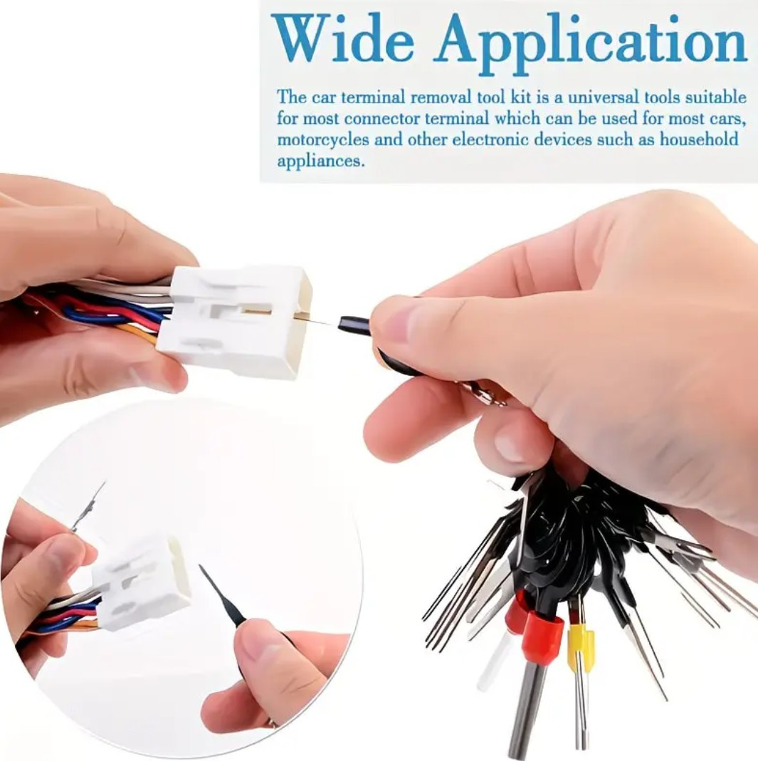 Automotive/Industrial Electrical Wire Connector – Repair – Key Removal Tools Kit