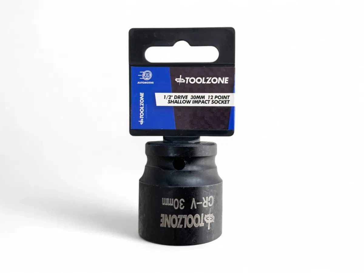 30mm Shallow Impact Socket 1/2″ Drive CR‑V Bi‑Hex 12‑Point Elite 30mm Socket