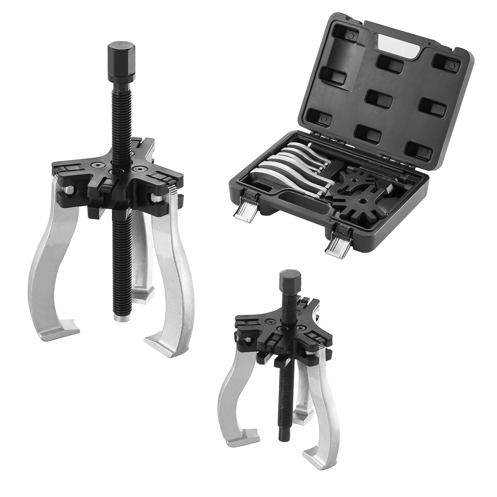 VEVOR Gear Puller Set 3″ 7″ 3-Jaw Bearing Puller Wheel Gear Removal Pulley 2 PCS