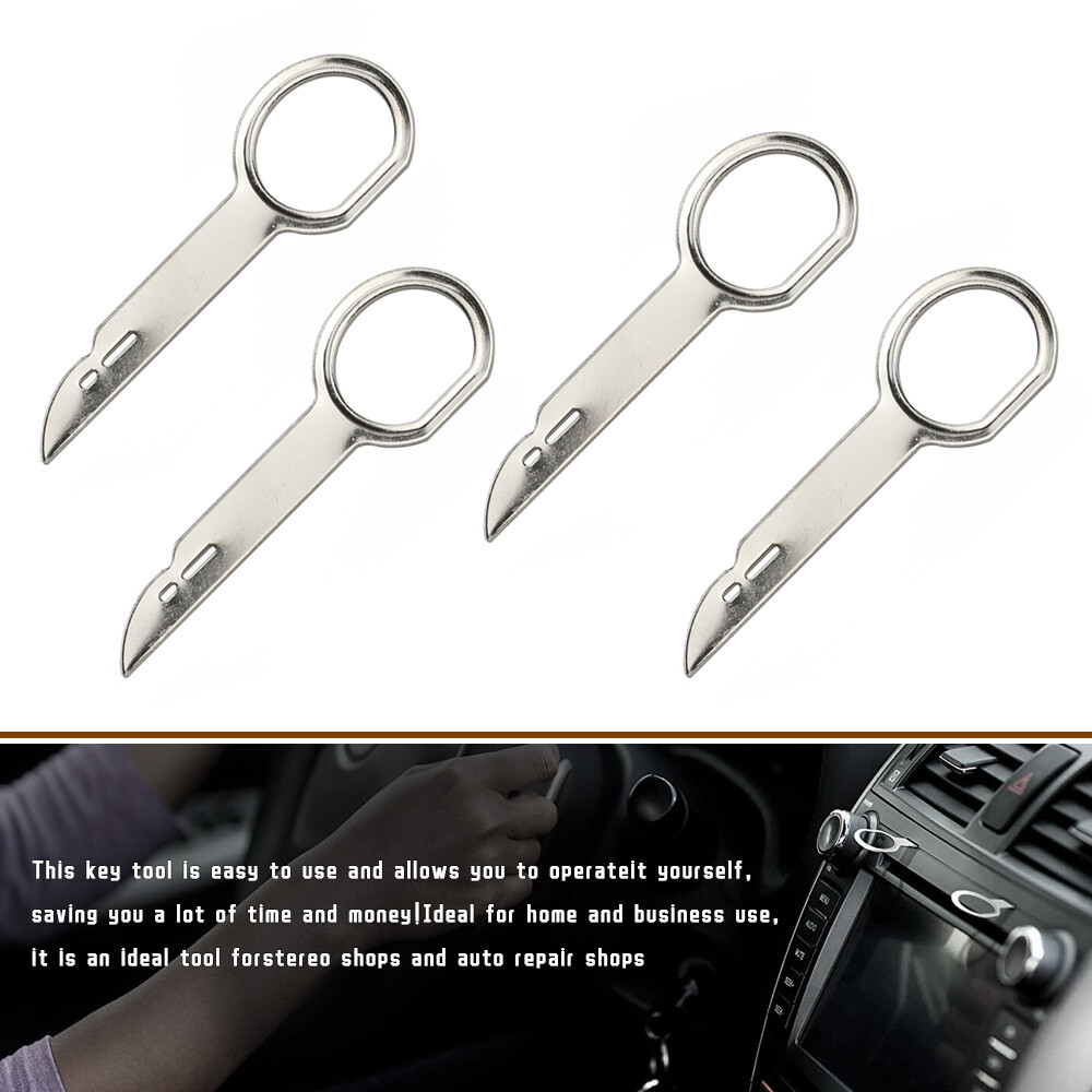 4Pcs Car Radio Removal Release Keys Extraction Tool For BMW AUDI VW Benz Ford VW