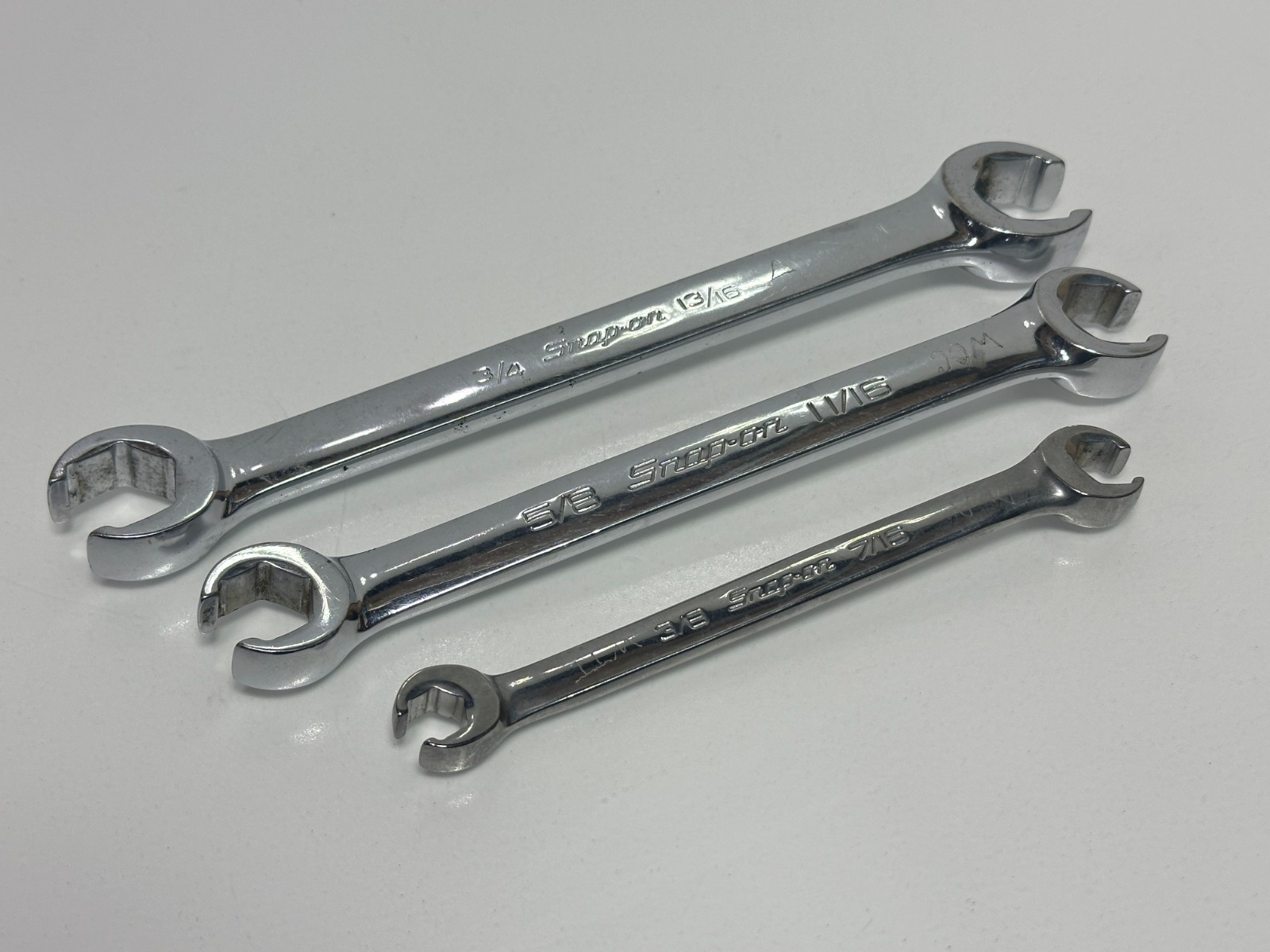🇺🇸Snap-On USA 3pc SAE Flare Nut Line Wrench Lot RXFS24226A RXFS2022B RXFS1214B