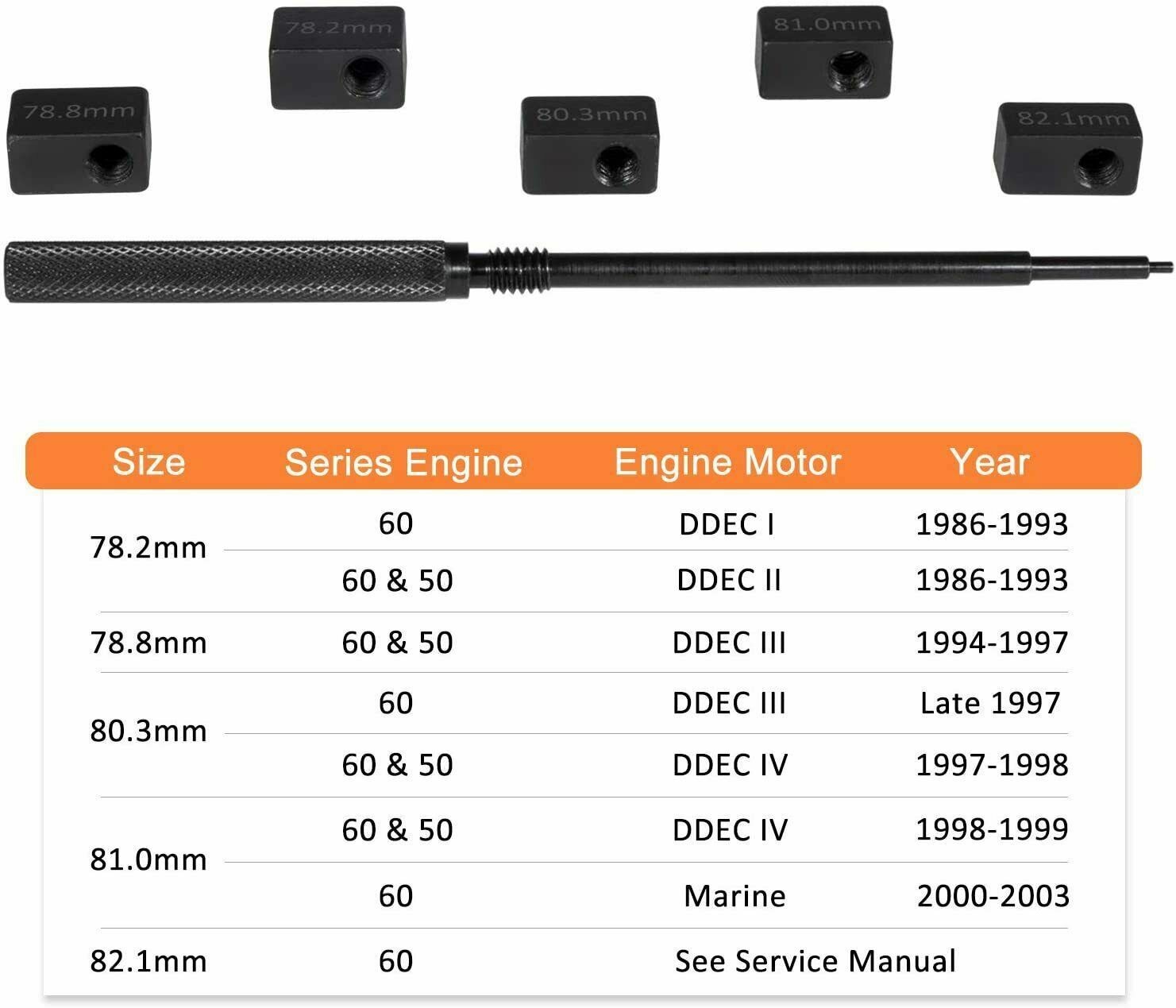 for Detroit Diesel 60 Series Engine Injector Tool, Cam Gear Retaining Tool
