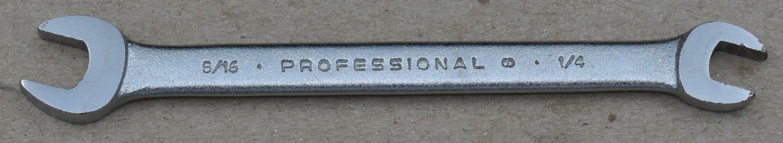 PROTO PROFESSIONAL 3018, 1/4″ x 5/16″ SAE, DOUBLE OPEN END COMBINATION WRENCH