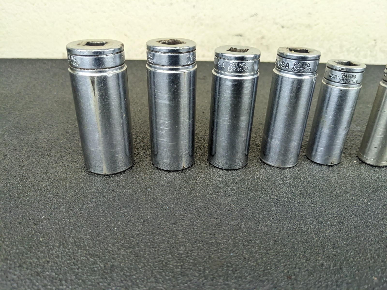 #bo384 Snap on Tools 211SFSY 3/8″ Drive Deep Chrome Socket Set Socket Set
