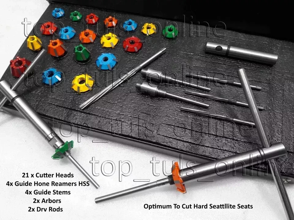 KTM,HONDA,KAWASAKI,SUZUKI JAPAN BIKES VALVE RE SEATING TOOL KIT CARBIDE HEADS