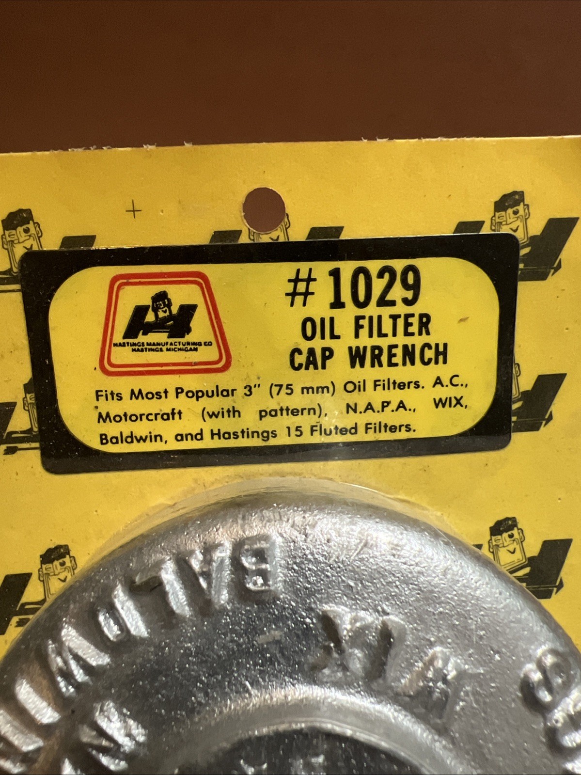 KC Oil Filter Cap Wrench 3″ 75mm Motorcraft Fram Hastings Wix NAPA Baldwin