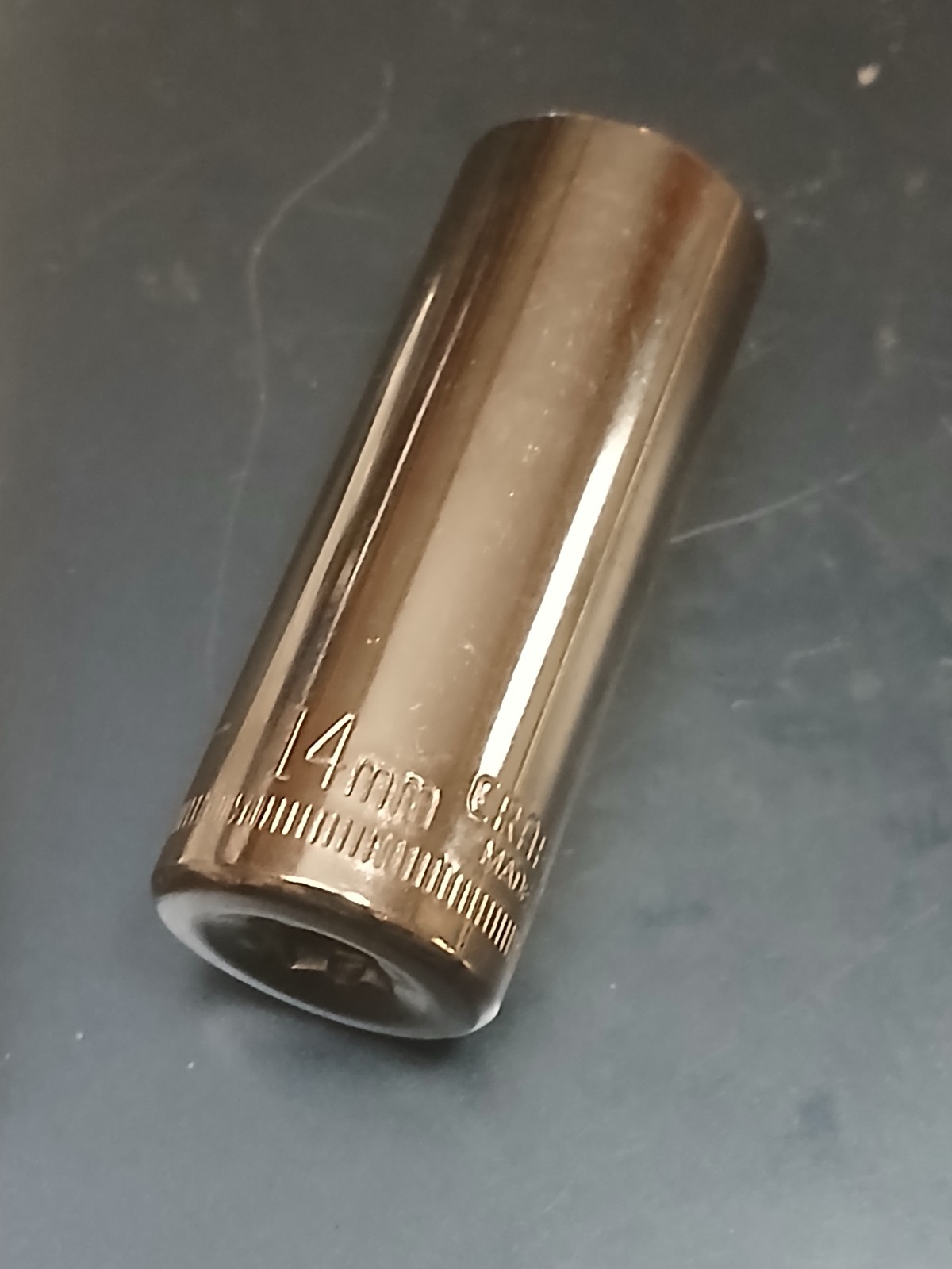 Craftsman 14mm Deep Socket 6 Pt 1/4″ Drive 44412 USA