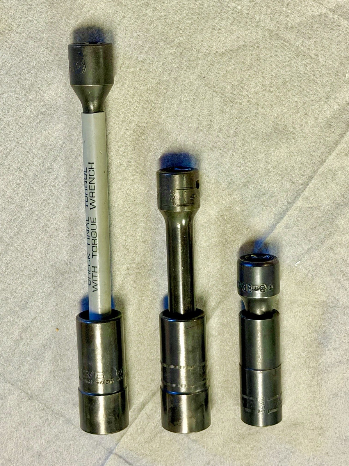 Snap-on HBBD32HV High-Viz Hammer ECUHA158 LED Light 1/2 Breaker Bar Twist Socket