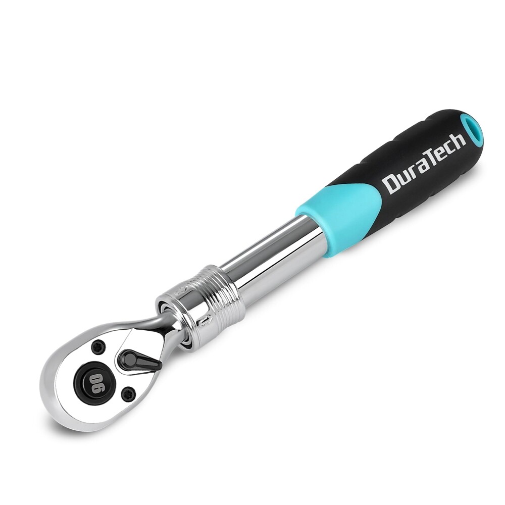 DURATECH 3/8″ Drive Ratchet 90-Tooth Quick-release Extendable Ratchet 4 Sections