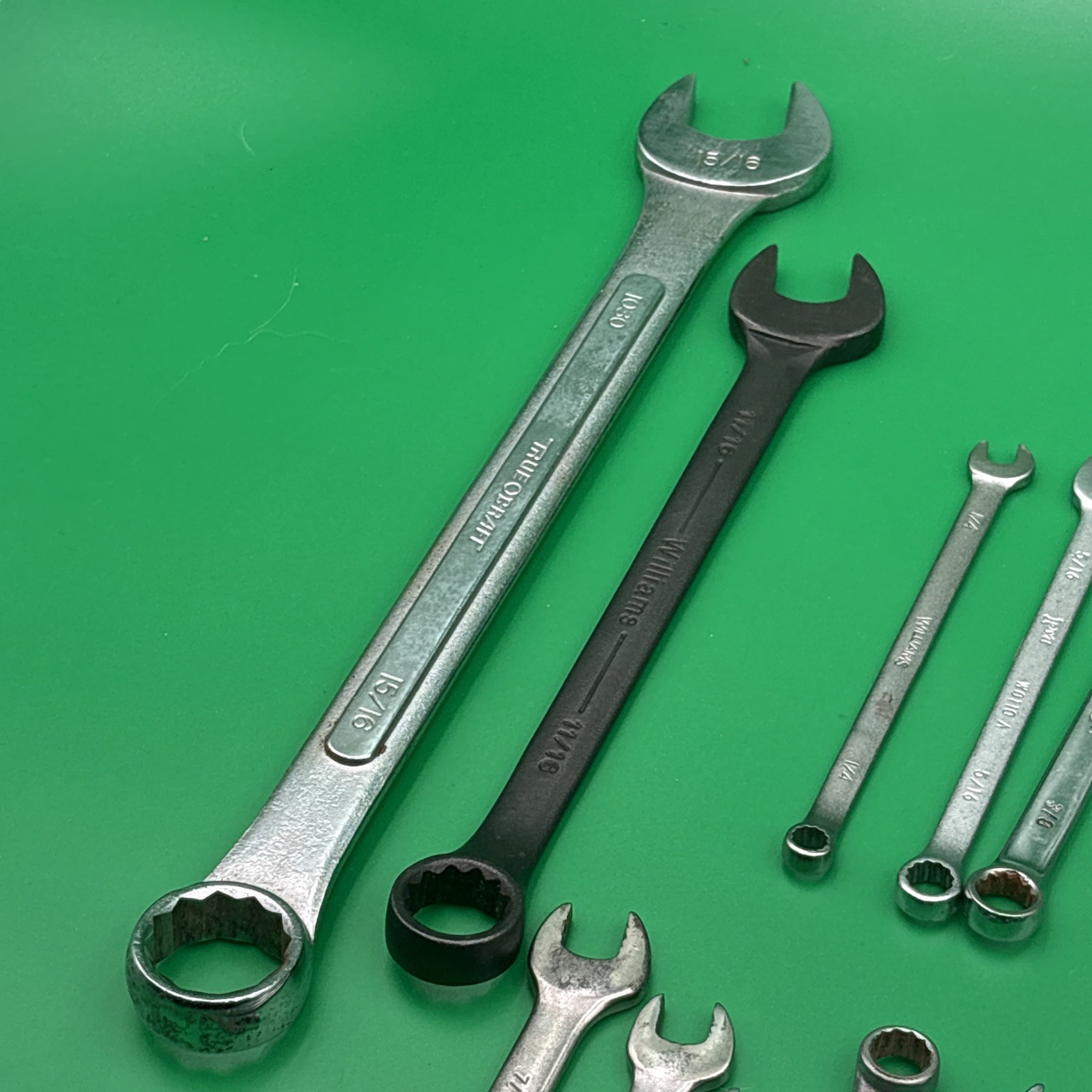 Combination Box Wrench Lot Mixed Brands Incomplete Random Mostly Unbranded 25 PC