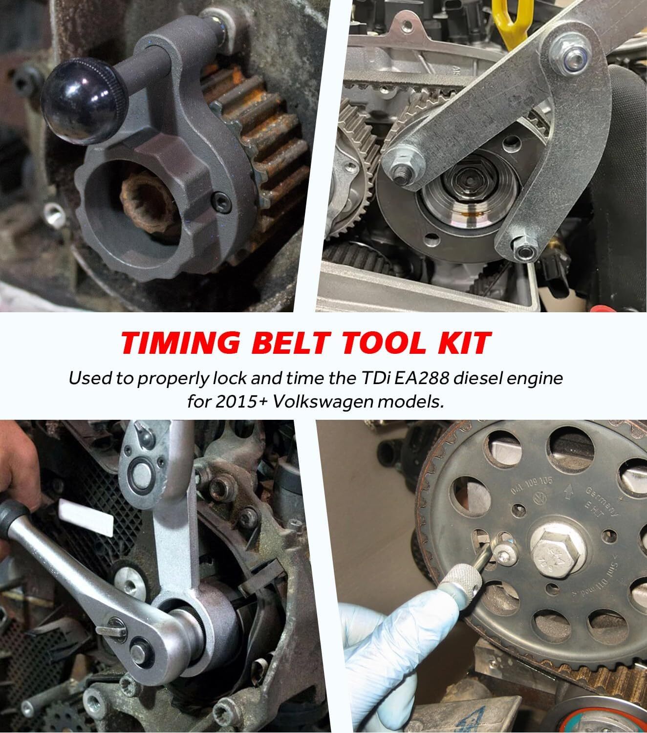 3830 Timing Belt Tools Kit Fitment for 2015+ Volkswagen TDi EA288 Diesel Engines