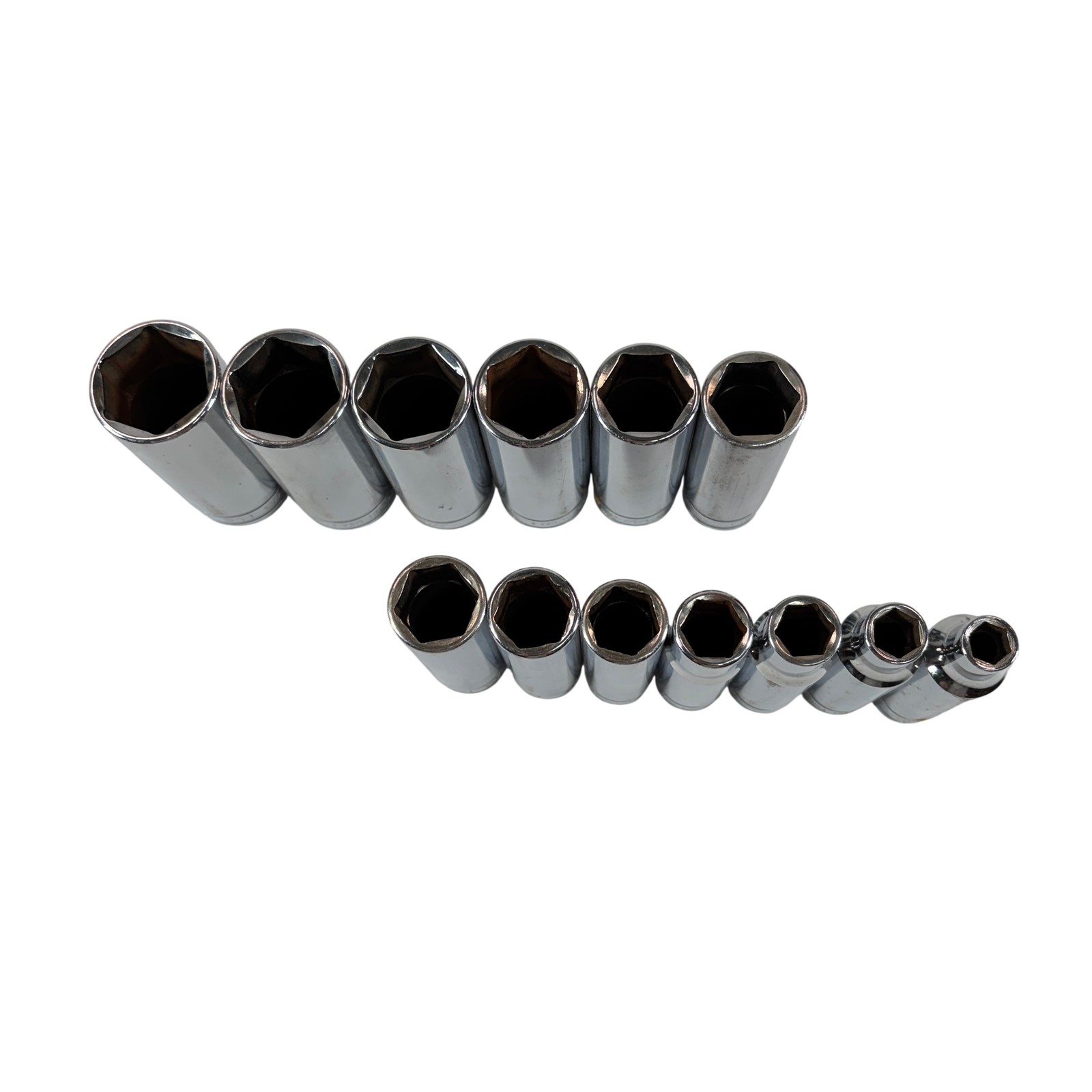 Snap-on Tools 313TSYA 13pc 1/2″ Drive 6-Point SAE Flank Drive Deep Socket Set