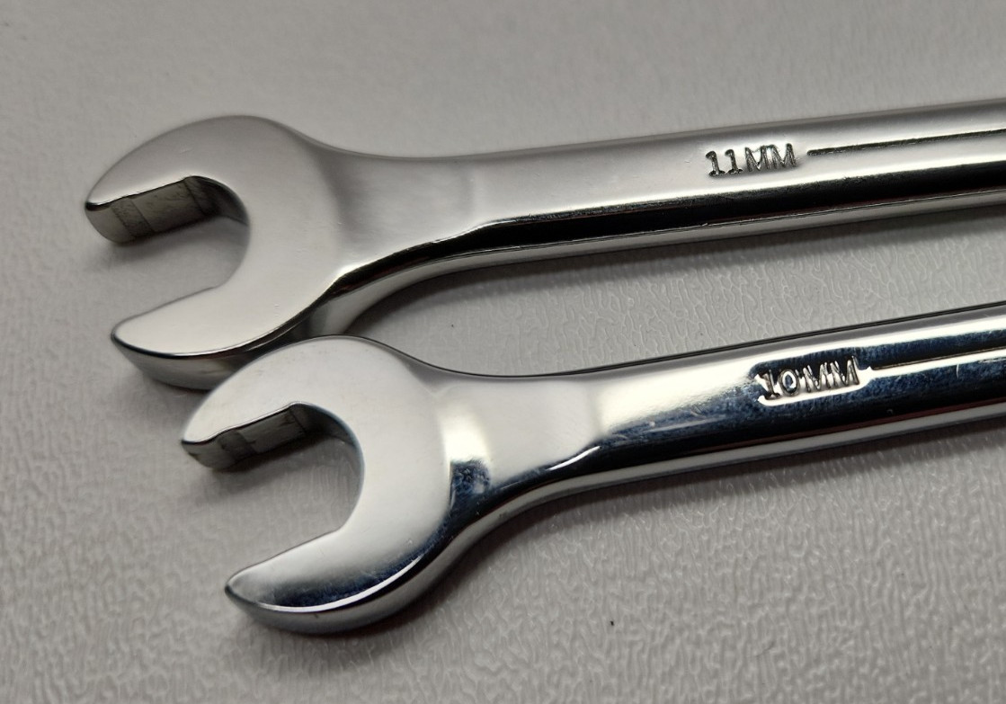 Lot of 2 Williams Supercombo Combination Wrench 10mm 1210MSC & 11mm 1211MSC USA