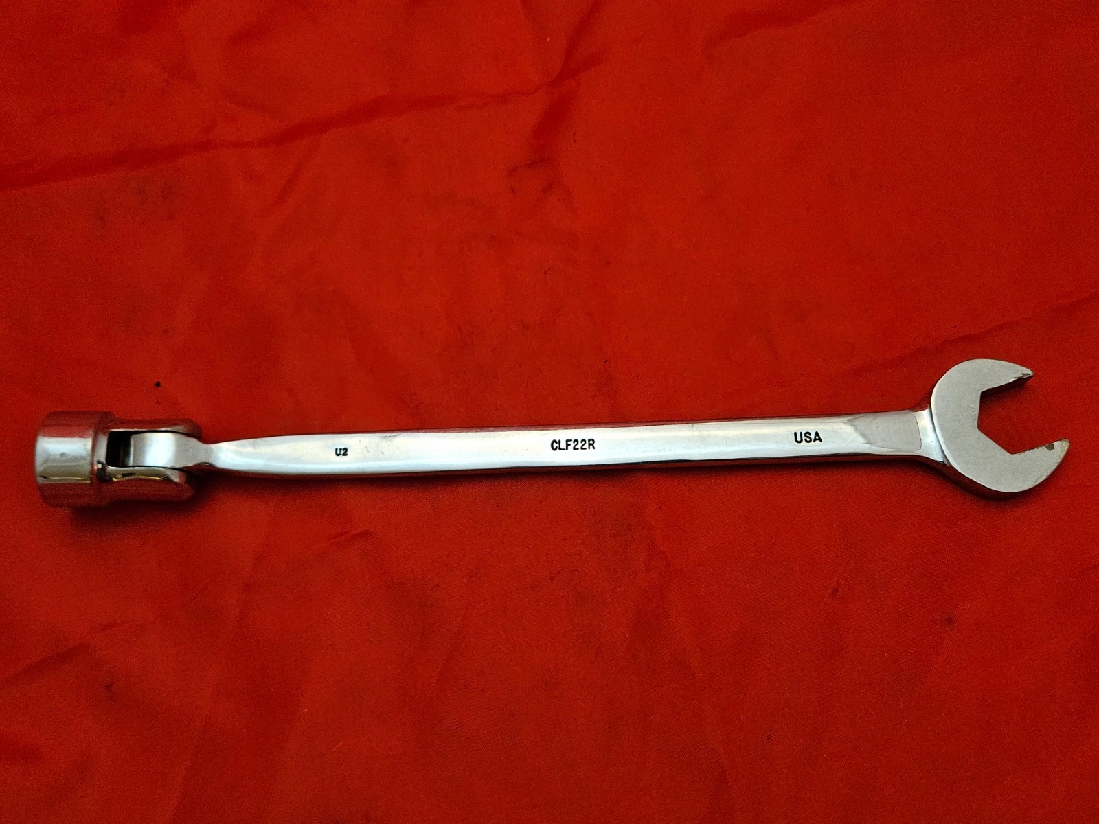 MAC CLF22R 11/16″ 12 Point Flex Head Combination Wrench Open Box End USA S1
