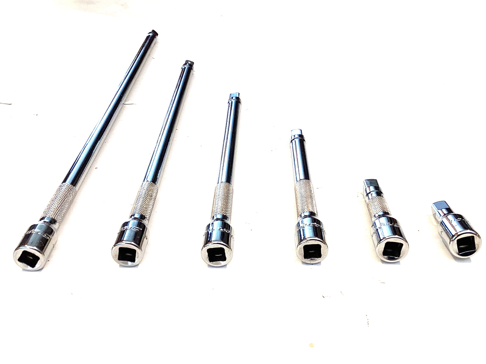 Snap On USA 106BTMX NEW 6 Piece 1/4” Drive Knurled Chrome Socket Extension Set