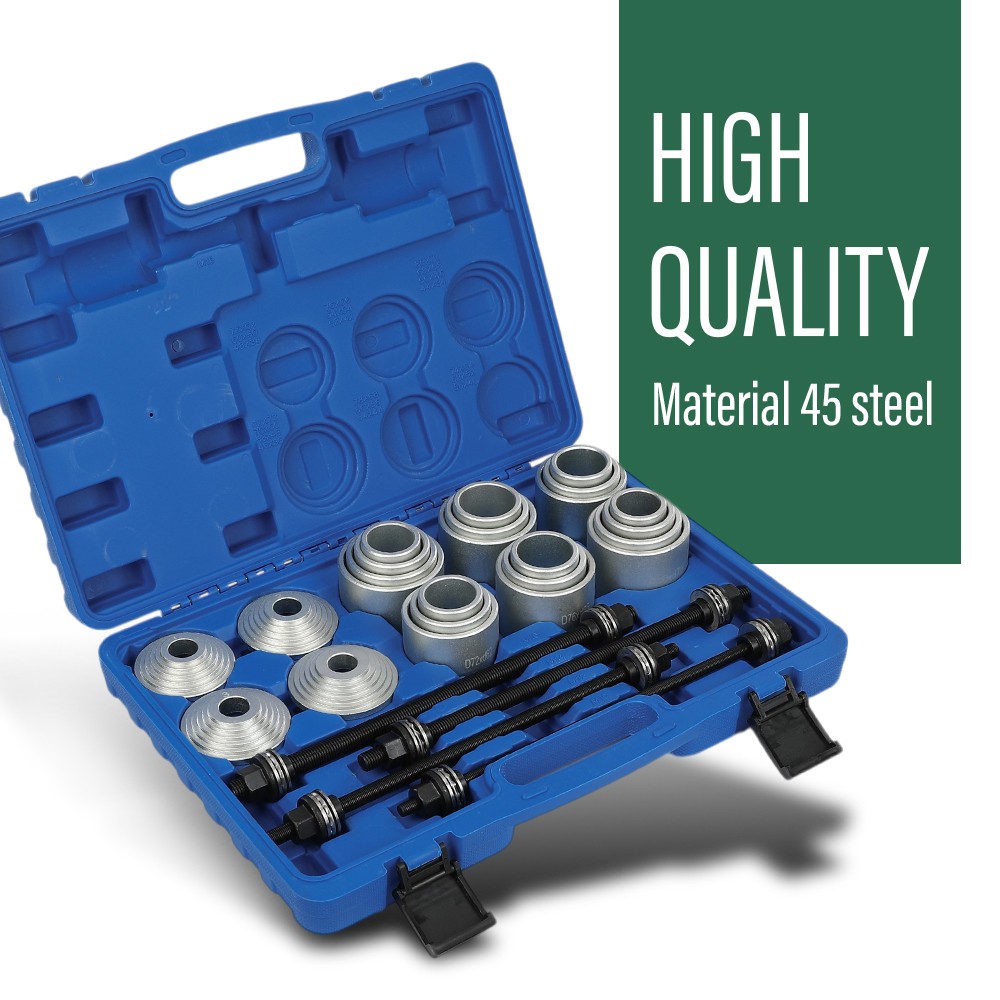 28pcs Universal Press Pull Sleeve Kit Remove Install Bushings Bearings Seal Tool