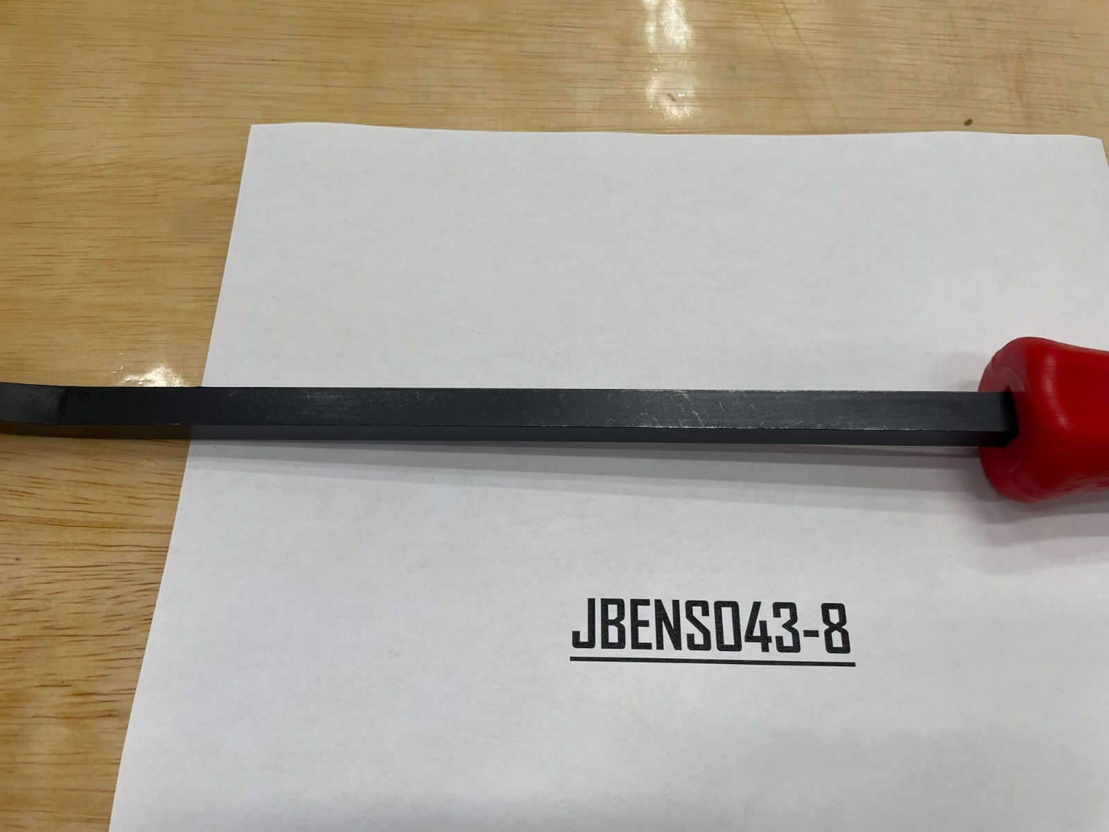 Snap-on Tools USA NEW RED 18″ Length Steel Striking Pry Bar SPBS18AR