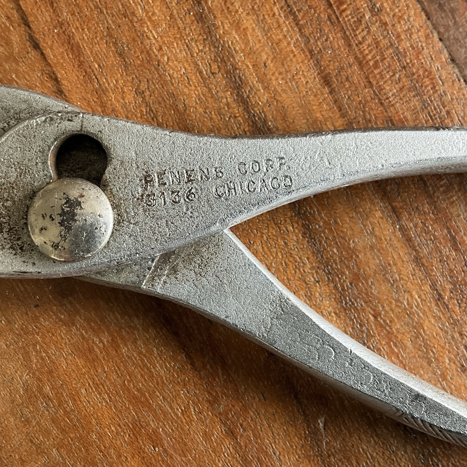 Vintage 10″ Penens Corp 4310 Pipe Wrench & 6.5″ Slip Joint Pliers Made In USA