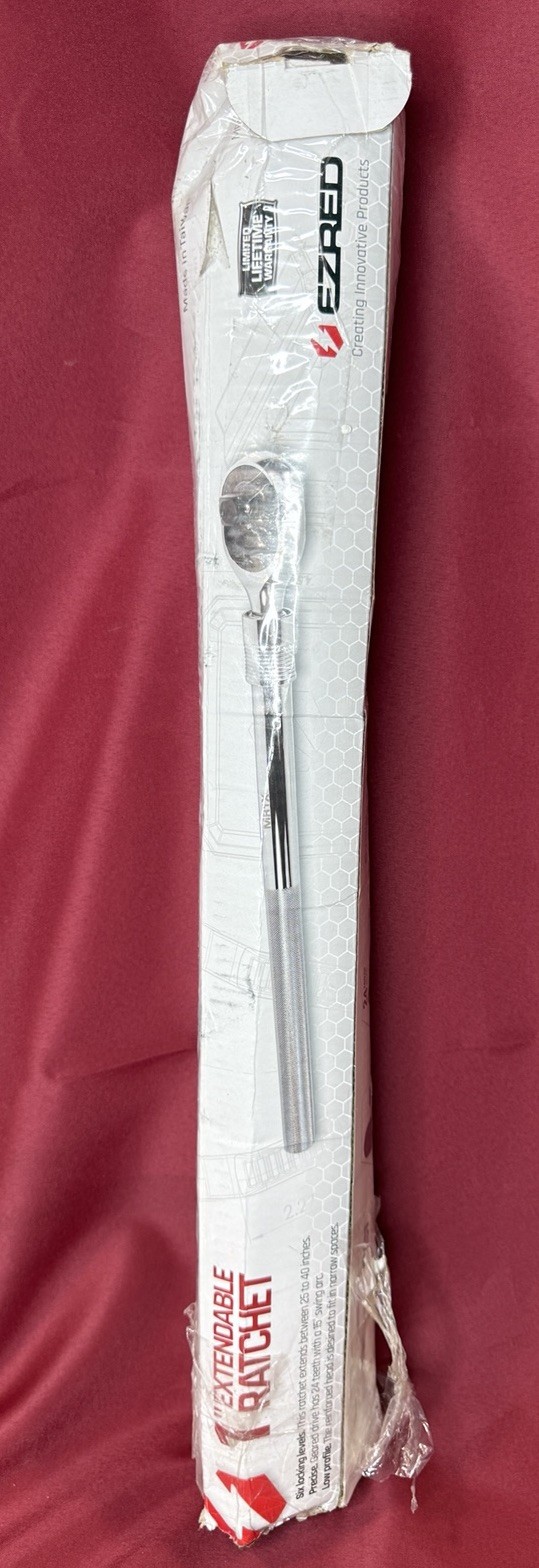 E-Z Red 1″ Drive Ratchet w/ Extendable 25” – 40” Handle 24 Tooth MR1X NEW