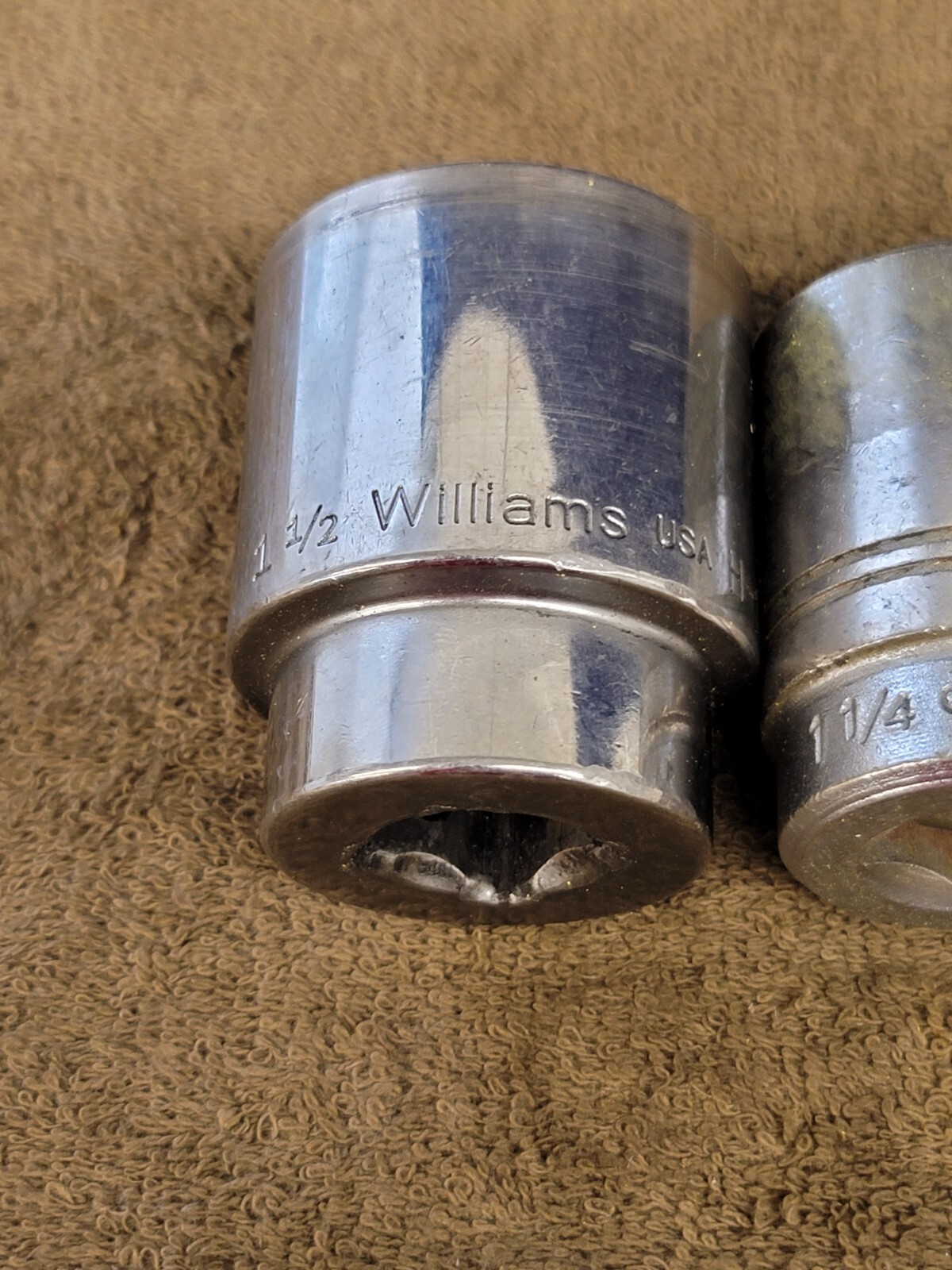 4 Williams Sockets H-1248 3/4″ Drive Sae 1-1/2 1-1/4 15/16 5/8 Set USA